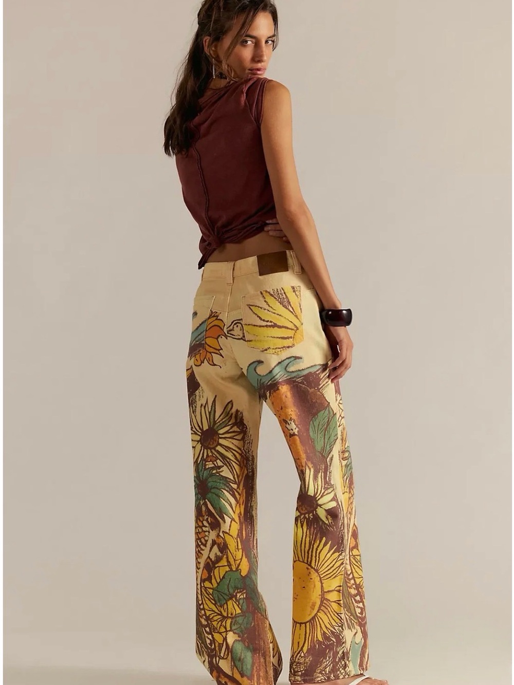 Free People Tinsel jeans beach NWT - Picture 2 of 5
